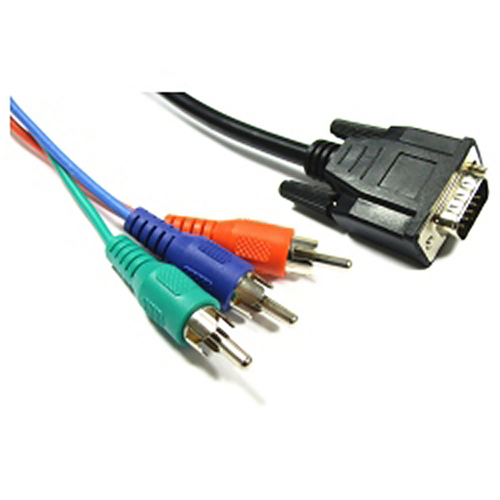 Bematik - Vidéo RGB Cable 3xRCA-M vers VGA (HD15-M) 1.8m Bematik  - Câble et Connectique