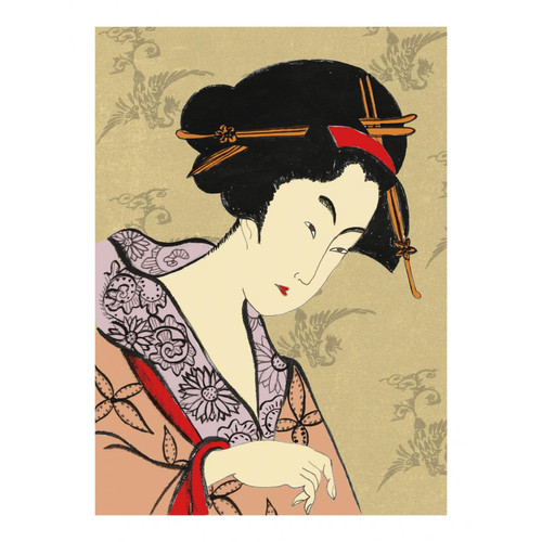 Beneffito - JAPAN - Signature Poster - Geisha - 21x30 cm - Affiches, posters Marron