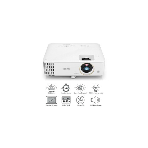 Vidéoprojecteurs polyvalent Benq BENQ TH585 Vidéoprojecteur DLP - Full HD 1080p (1920x1080 pixels) - 3 500 lumens ANSI - Haut-parleur 10W - 2xHDMI - Blanc