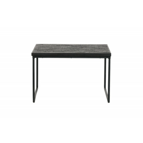 Bepurehome - Table d'appoint en bois noir L60 Bepurehome  - Tables basses Carrée