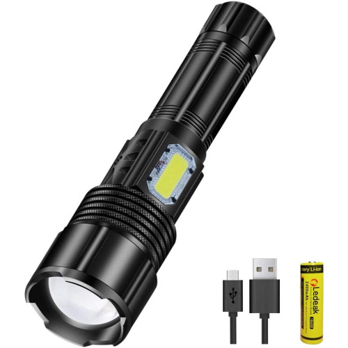 Lampe de poche DEL ultra puissante rechargeable - IP68 - 5 modes - 1200  Lumens