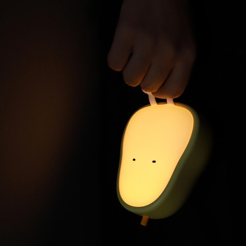 BESTA - Veilleuses pour enfants Lampes rechargeables USB, ABS sans BPA + lampe de chevet en silicone pour l'allaitement, changement de couleur, poire jaune BESTA  - Lampe de bureau jaune