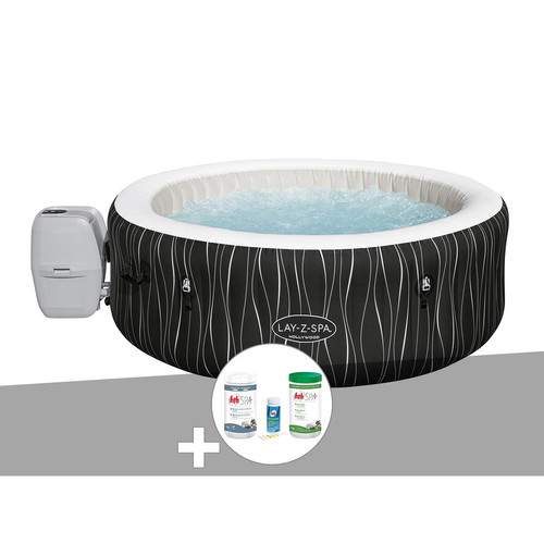 Bestway - Kit spa gonflable Bestway Lay-Z-Spa Hollywood rond Airjet 4/6 places + Kit traitement brome Bestway  - Spa gonflable