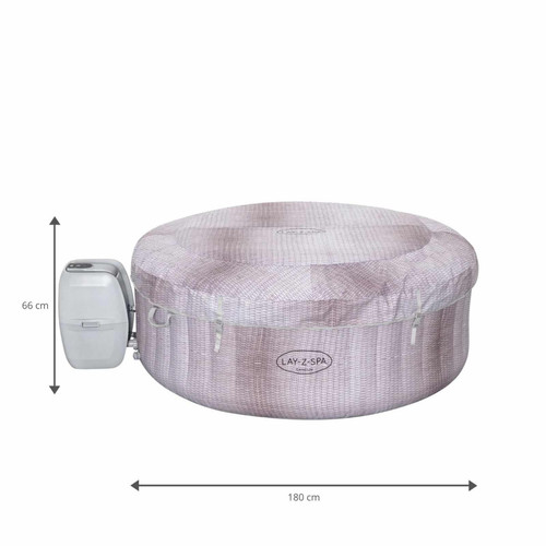 Spa gonflable Spa Gonflable Bestway Lay-Z-Spa Cancun pour 2-4 Personnes Rond 180x66 cm