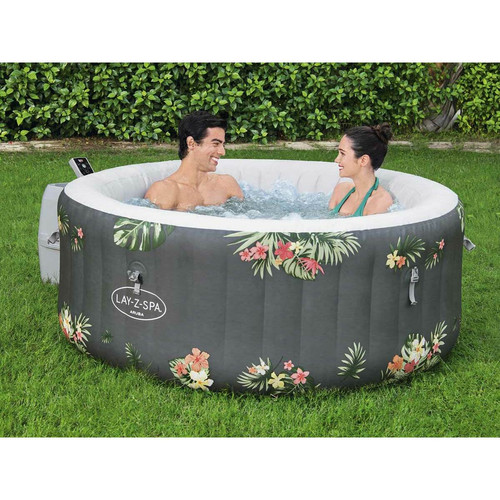 Spa gonflable Bestway Spa gonflable Lay-Z-Spa Aruba rond Airjet 2/3 places - Bestway