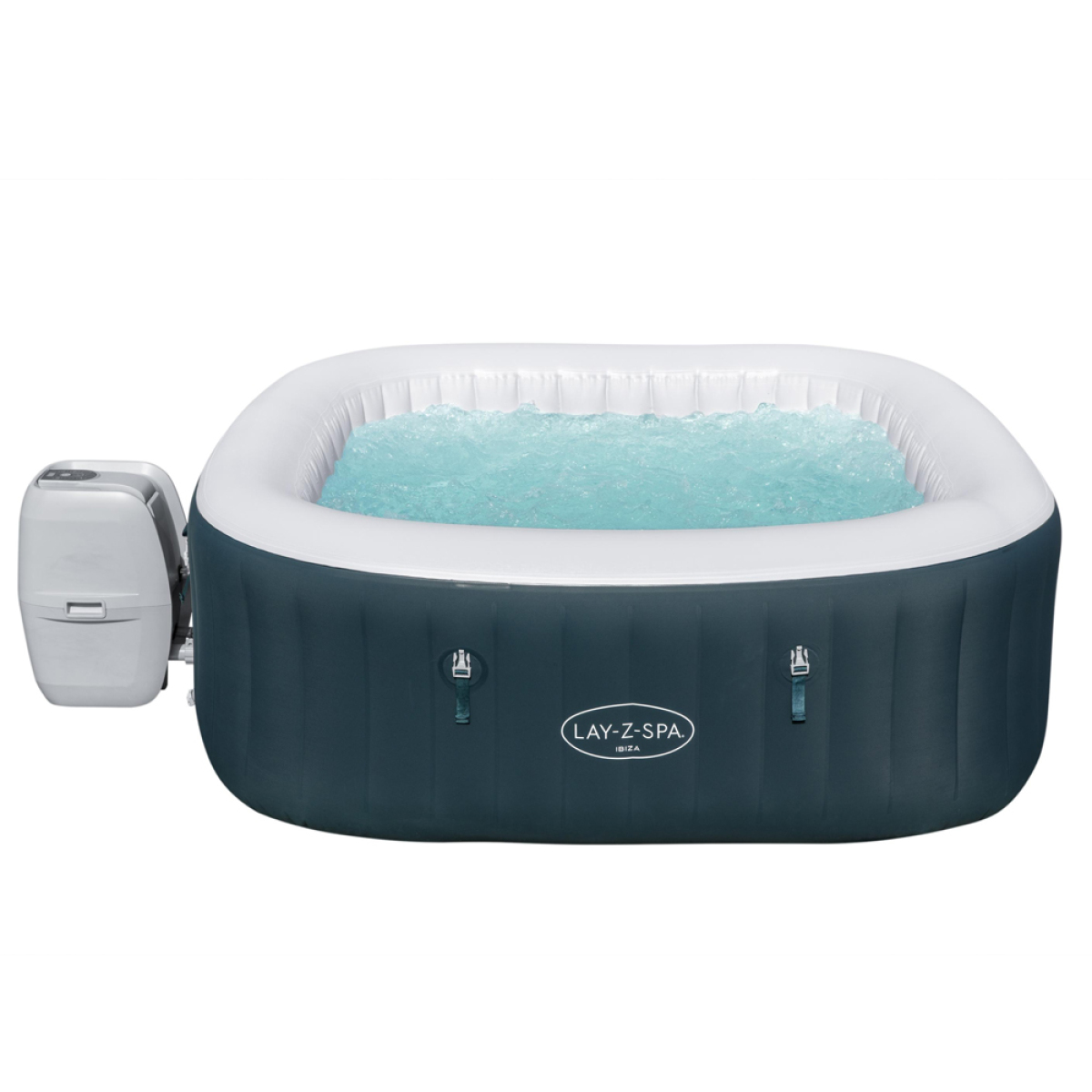 Spa gonflable Bestway Spa gonflable Lay-Z Ibiza AirJet 6 places Bestway square 60015 180x66cm