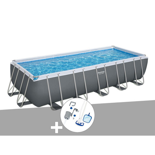 Bestway - Kit piscine tubulaire Bestway Power Steel rectangulaire 6,40 x 2,74 x 1,32 m + Kit d'entretien Bestway  - Piscines et Spas
