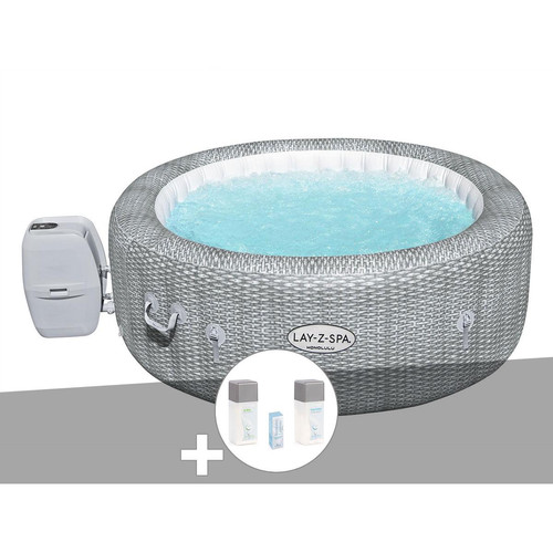 Bestway - Kit spa gonflable Bestway Lay-Z-Spa Honolulu rond Airjet 4/6 places + Kit traitement brome - Lay z spa