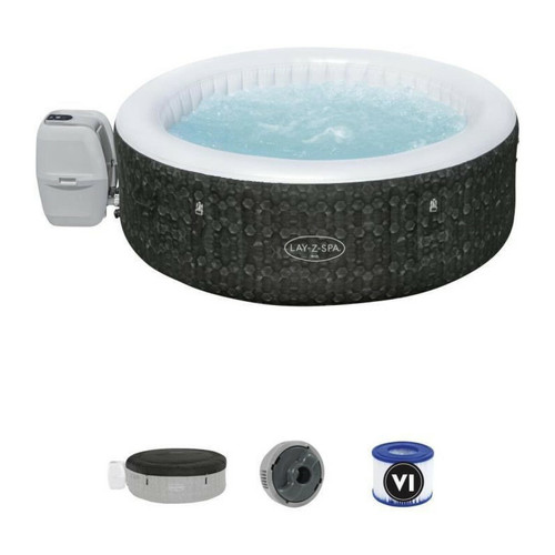 Bestway - Spa gonflable BESTWAY - Lay-Z-Spa RIO - 196 x 71 cm - 4 a 6 places - Rond - Spa gonflable