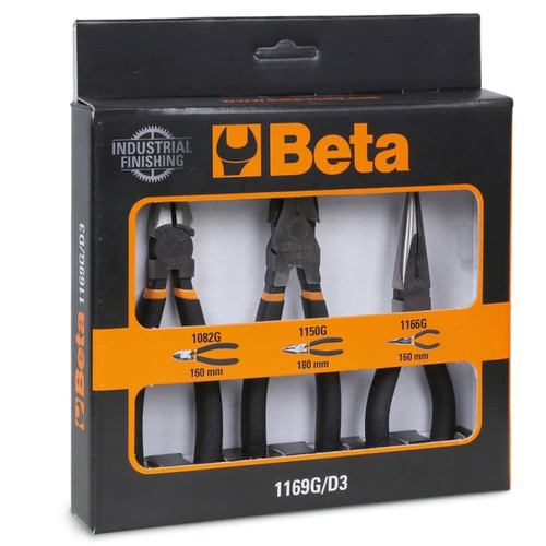 Beta Tools - Beta Tools Ensemble de pinces 3 pcs 1169G/D3 avec manches enduits PVC Beta Tools  - Beta Tools