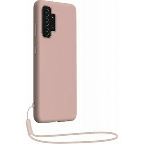 Bigben Connected - BigBen Connected Coque pour Samsung Galaxy A32 5G en Silicone avec dragonne assortie Rose Bigben Connected  - Accessoires et consommables