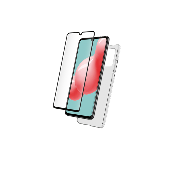Autres accessoires smartphone Bigben Connected Pack Coque souple Transparente + Protège-écran 2.5D en Verre trempé pour G A42 5G Samsung Bigben