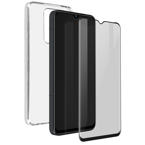 Bigben - Coque pour Vivo Y22s et Y35 Silicone Transparente + Verre Trempé 9H Noir Bigben Bigben  - Accessoire Smartphone Bigben