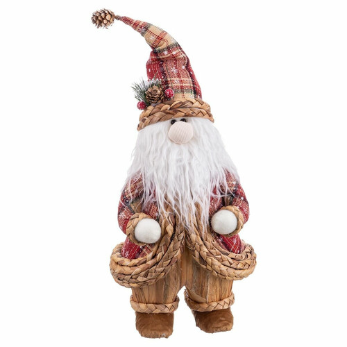 BigBuy Christmas - Décorations de Noël Multicouleur Polyfoam Tissu Père Noël 22 x 20 x 50 cm BigBuy Christmas  - Figurine Noël Décorations de Noël