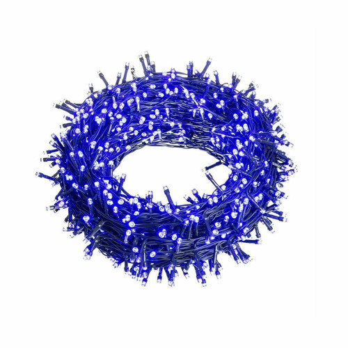 BigBuy Christmas - Guirlande lumineuse LED 5 m Bleu Blanc 3,6 W Noël BigBuy Christmas  - Guirlandes lumineuses Bleu, or