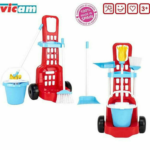 BigBuy Fun - Chariot de nettoyage avec accessoires jouet BigBuy Fun  - Chariot de menage