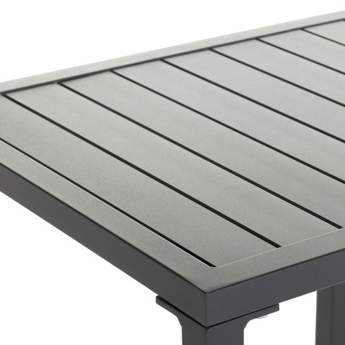 BigBuy Garden Table Basse Io Graphite Aluminium 50 x 45 x 43 cm