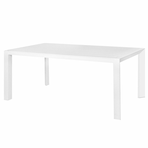 BigBuy Home - Table de Salle à Manger Io Blanc Aluminium 180 x 100 x 75 cm BigBuy Home  - Tables de jardin