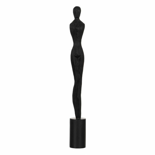BigBuy Home - Figurine Décorative Noir Femme 9 x 9 x 77 cm BigBuy Home  - Décoration
