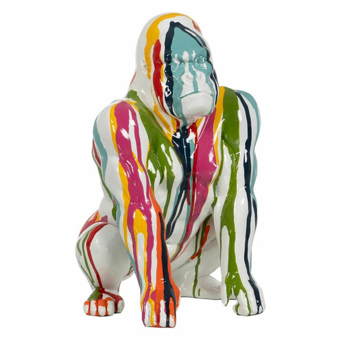 BigBuy Home - Figurine Décorative Gorille 20,5 x 19,5 x 30,5 cm BigBuy Home  - Bonnes affaires Objets déco