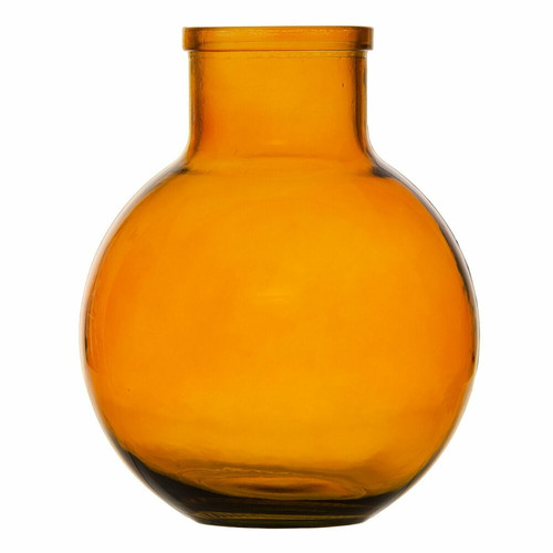 BigBuy Home - Vase Ambre verre recyclé 24 x 24 x 31 cm BigBuy Home  - Décoration