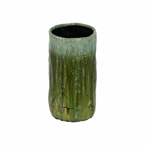BigBuy Home - Vase Vert Céramique 17,5 x 17,5 x 33 cm BigBuy Home  - Décoration