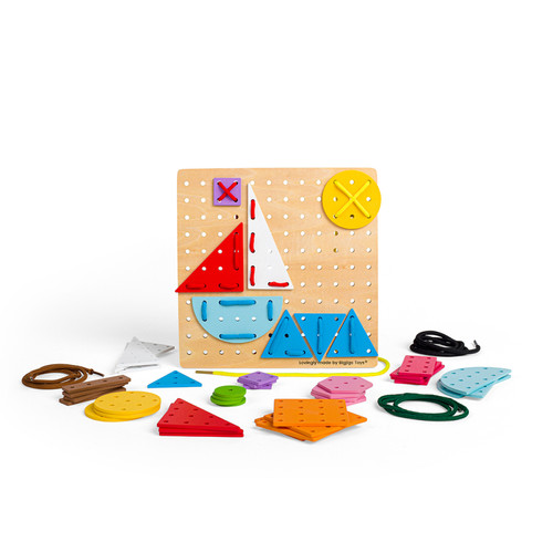 Bigjigs Toys - Jouet géométrique en forme de dentelle Bigjigs Toys  - Puzzles Enfants