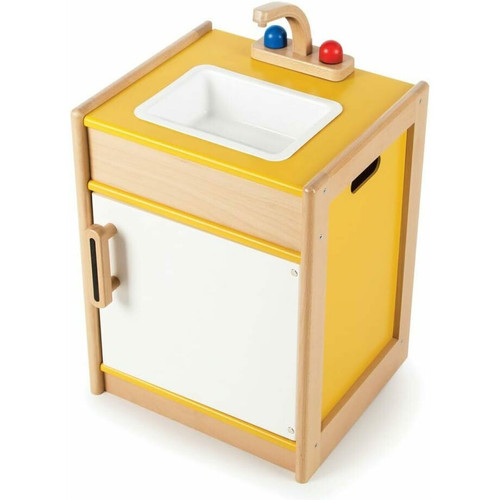 Bigjigs Toys - Jeu en bois -  meuble de cuisine Couleur jaune Bigjigs Toys  - Cuisine et ménage