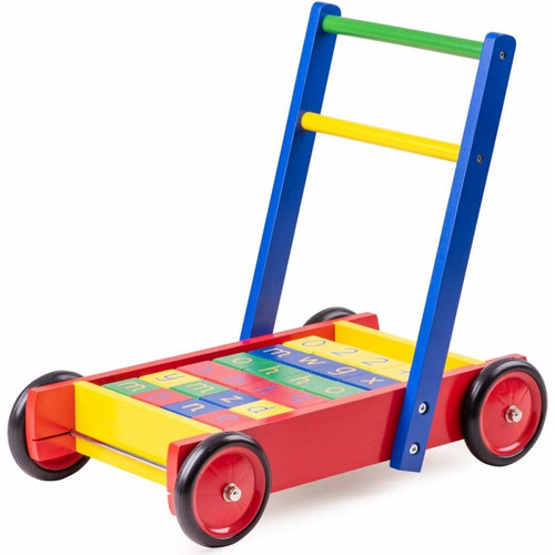 Bigjigs Toys - Jeu en bois -  Babywalker avec blocs ABC Bigjigs Toys  - Calendrier de l'avent jeux Jeux & Jouets