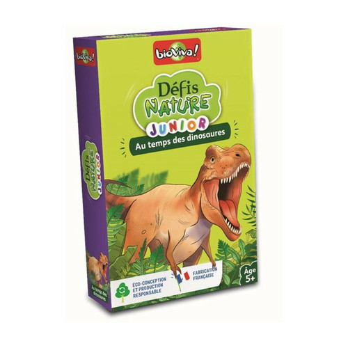 Bioviva - Jeu de cartes Bioviva Défis Nature junior Dinosaures Bioviva  - Jeux defi