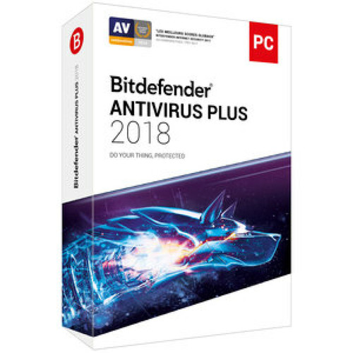Bitdefender - Antivirus Plus 2018 - 1 An 1 Poste OEM Bitdefender  - Logiciels