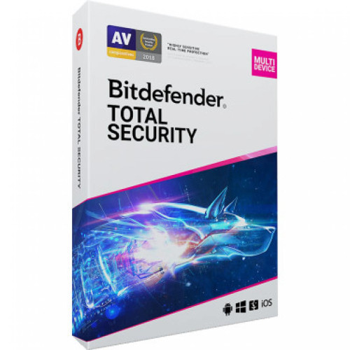 Bitdefender - Total Security 2021 - Licence 1 an - 3 appareils - A télécharger - Antivirus