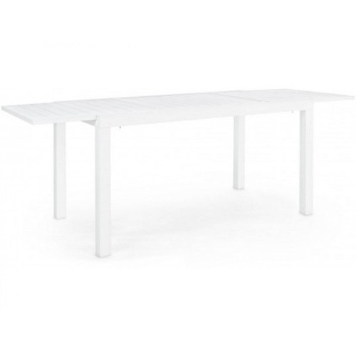 Bizzotto - Table extérieure Table extensible Hilde 140-210x77 blanc Bizzotto  - Tables de Jardin Extensibles Tables de jardin