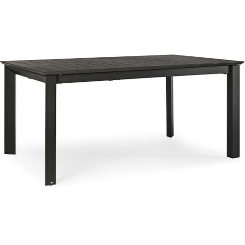 Bizzotto - Table extérieure Konnor 160/240 x 100 anthracite Bizzotto  - Tables de Jardin - 6/8 Personnes Tables de jardin