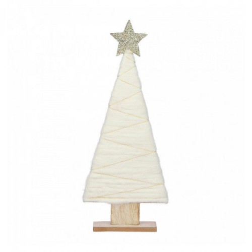 Black Box - Arbre en bois blanc 40x17x5cm Black Box  - Sapin de noël en bois Sapin de Noël