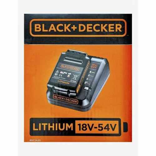 Black & Decker - BLACK+DECKER Ensemble de Batterie et de Chargeur BDC2A20-QW - Batterie Slide Pack Lithium 18V 2 Ah + Chargeur 2 Ah Black & Decker  - Batteries solaires