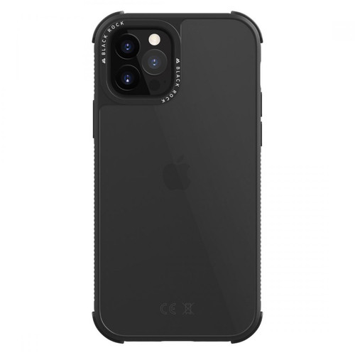 Black Rock - Coque de protection "Robust Transparent" pour iPhone 12/12 Pro, noir Black Rock  - ASD