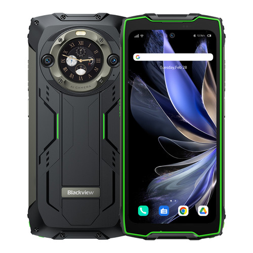 Smartphone Android Blackview BLACKVIEW BV9300 PRO Vert Smartphone - 6.7" 8Go(+8Go) 256Go dual SIM 4G Android 13 (524g)