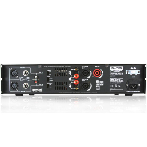 Packs sonorisation PACK ENCEINTES GEANTES AVEC AMPLI - 2x15"/38cm 4000W bassreflex BM SONIC + Ampli XGA 3000W + CABLES
