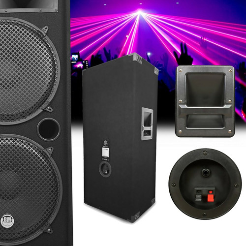 Bm Sonic Pack Sono Ibiza Sound 7000W Total 2 Enceintes Bm Sonic, Ampli ventilé, Table Bluetooth/USB, Câbles , Mariage, Salle des fêtes DJ