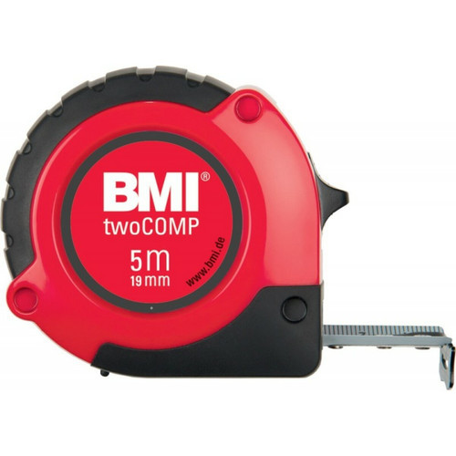 Bmi - Mètre a ruban de poche, Blanc/noir/rouge, twoCOMP 3mx16mm BMI Bmi  - Bmi