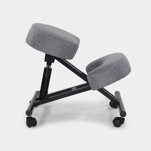 Bodyline - Healt And Massage Chaise orthopédique suédoise ergonomique en tissu et en métal Balance Lux, Couleur: Gris