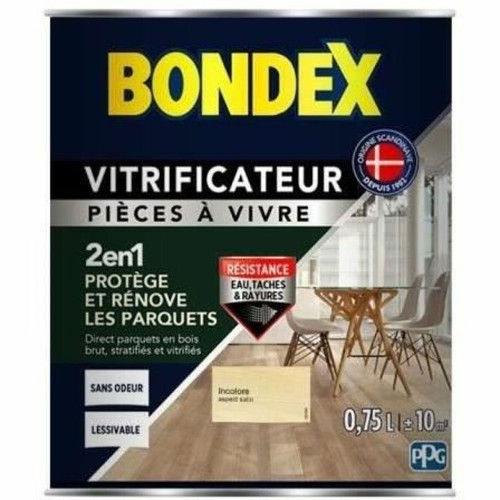 Peinture & enduit rénovation Bondex BONDEX Vitrificateur Satin pour protéger et rénover les Parquets et Escaliers - Incolore