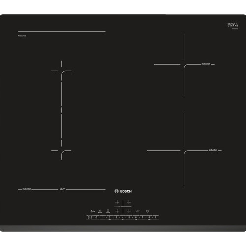 Bosch - Table de cuisson induction 60cm 4 feux 6900w noir - pvs631fc5e - BOSCH Bosch  - Table de cuisson Bosch