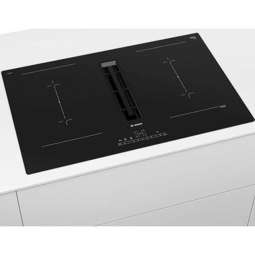 Bosch Table de cuisson aspirante induction 80cm 4 feux 7400w noir - pvq811f15e - BOSCH