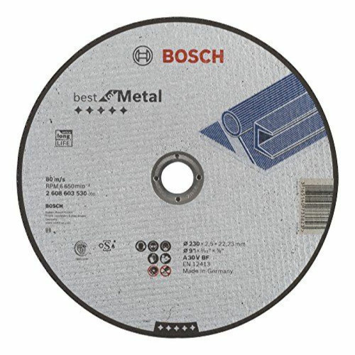 Bosch - Bosch 2608603530 Disque à tronçonner à moyeu plat best for metal A 30 V BF 230 mm 2,5 mm Bosch  - Scier & Meuler