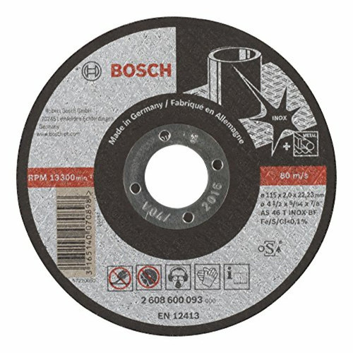 Bosch - Bosch 2608600093 Disque Ã  TronÃ§onner Ã  moyeu plat expert for inox AS 46 T inox BF 115 mm 2,0 mm Bosch  - Bosch