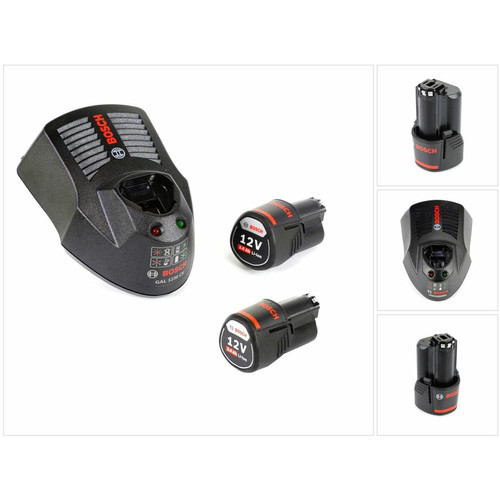 Accessoires mini-outillage Bosch Bosch Kit de dèpart 12 V - 2x Batteries GBA 12 V 3,0 Ah + Chargeur GAL 1230 CV
