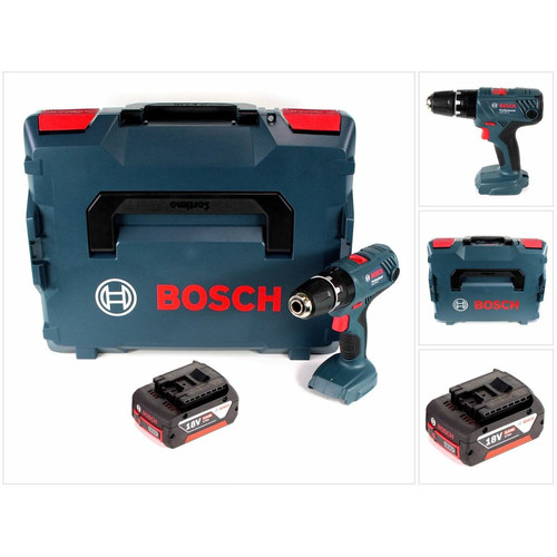 Bosch - Bosch Professional GSB 18V-21 Perceuse-visseuse à percussion sans fil 18V 55Nm + 1x Batterie 5,0Ah + Coffret L-Boxx - sans chargeur Bosch  - Perceuse percussion sans fil bosch