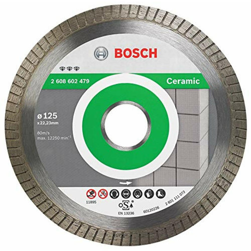 Bosch - Disque diamanté Best for Ceramic Extra-Clean Turbo (céramique, 125 x 22,23 mm, accessoires pour meuleuse angulaire) Bosch  - Disque diamant 125